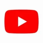 Le logo pour l'application YouTube
