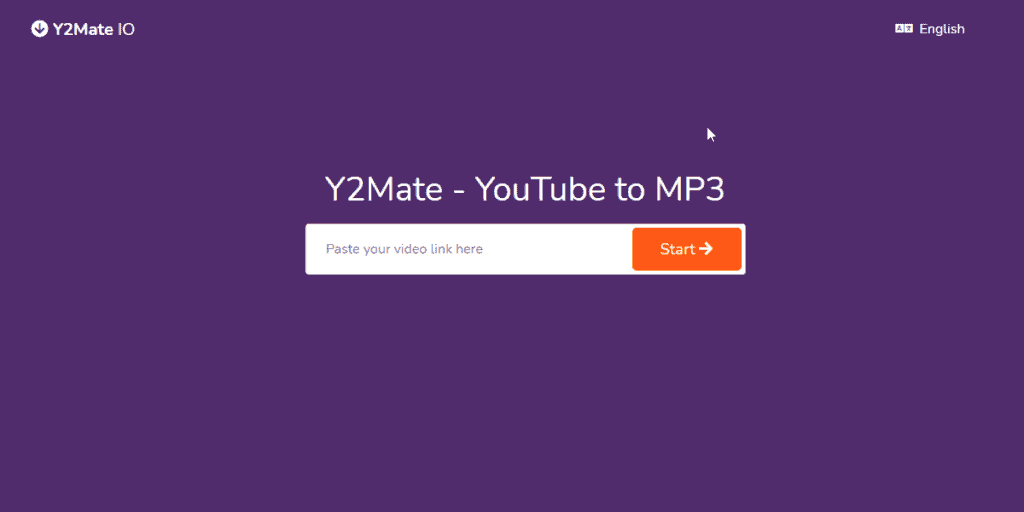 Y2Mate est une plateforme pour convertir une vidéo YouTube en MP3