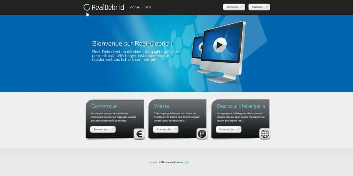 Le site Internet du service Real Debrid | Guide Real Debrid