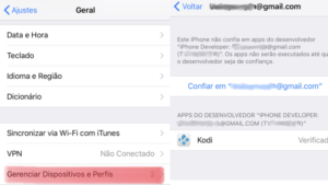 Como instalar o Kodi para iOS sem jailbreak - ciydia impactor, confiar no desenvolvedor