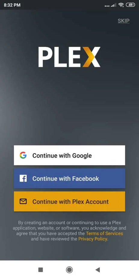 Plex App Conectar