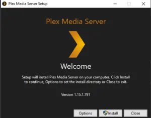 Plex Media Server Instalação 