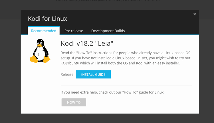 Instalar Kodi 18 Leia em Linux