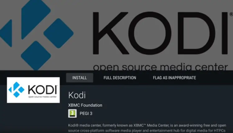 Selecione o Kodi da XBMC Foundation