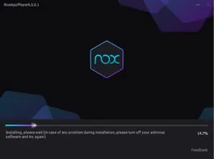 Processo de instalação do Nox Player