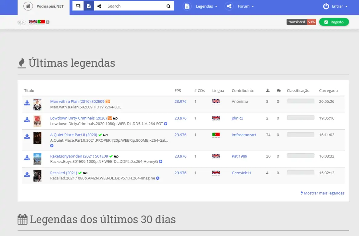 Podnapisi é um site para download de legendas em Português que vai querer ter sempre à mão