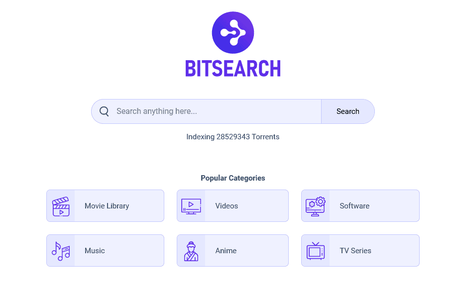 bitsearch - Melhores alternativas ao torrentz2 em 2021