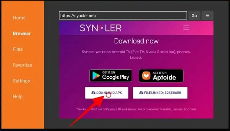 Download the Syncler APK