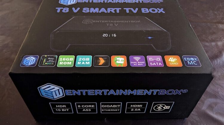Best android tv box 2017 - T8 V EBox packaging