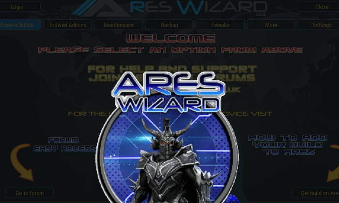 how to install ares wizard on kodi