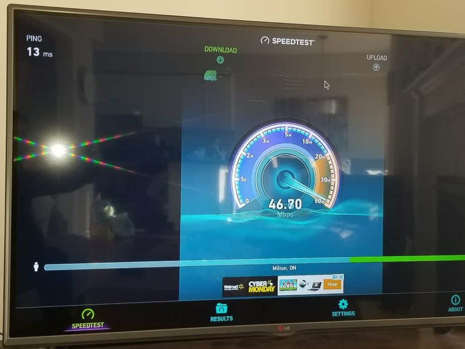 vorke Z6 ookla internet speed test