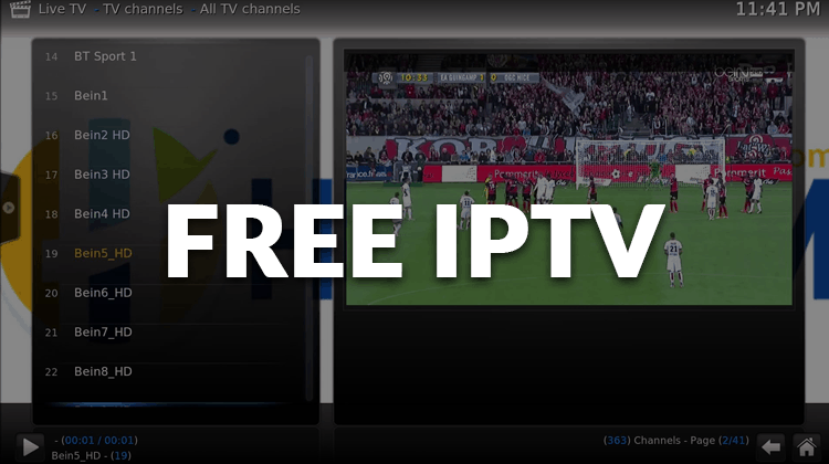 Free IPTV lists addons