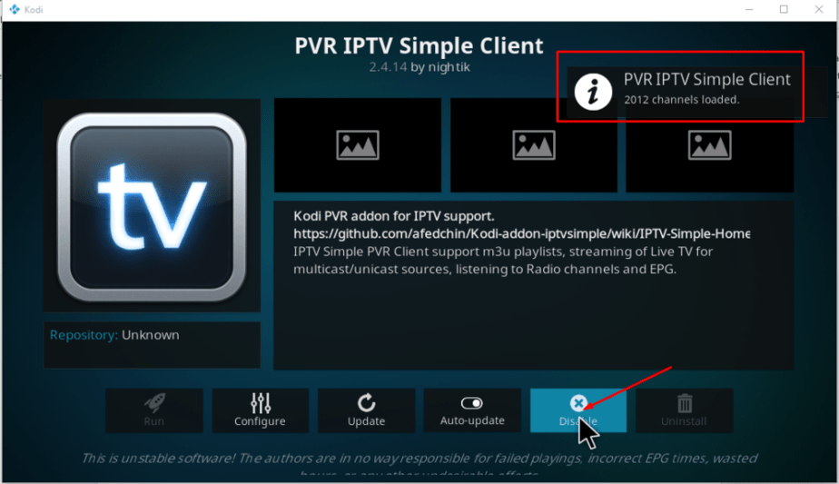 PVR IPTV Kodi