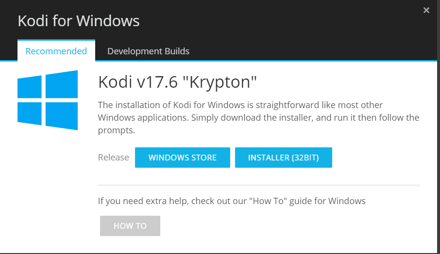 install kodi for windows