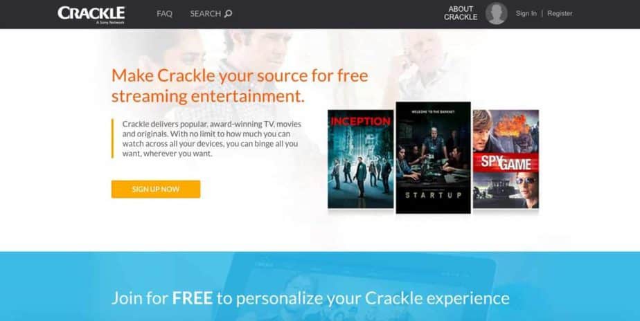 Crackle - Free alternative to Netflix and Hulu
