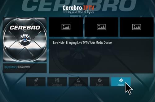 Install Cerebro IPTV