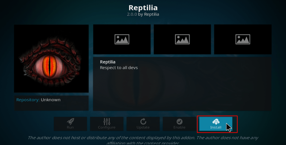 install Reptilia