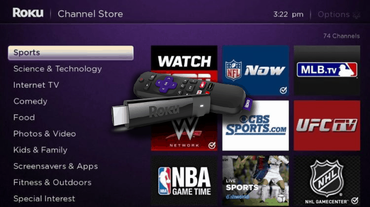 Watch Live Sports on Roku for Free!