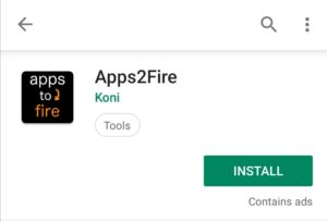Apps2Fire application