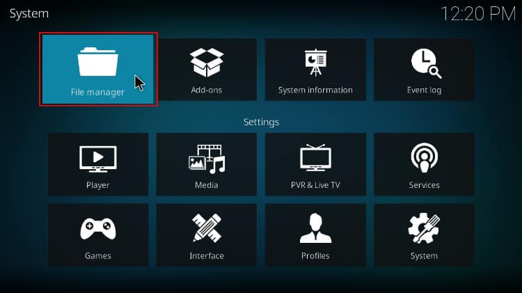 To install the Purely Wrestling addon Select File manager to access sources on Kodi