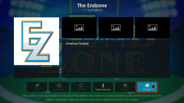 install EndZone