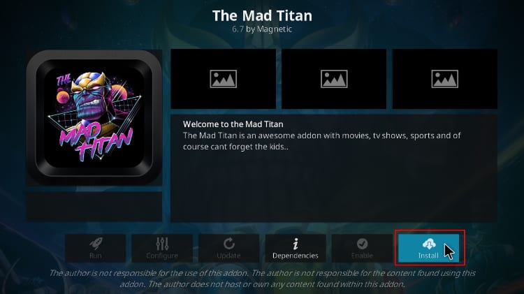 Install The Mad Titan Kodi Addon