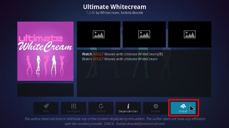 install Ultimate Whitecream Kodi Addon