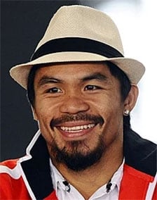 Manny Pacquiao known as Pacman is a boxing fighter
