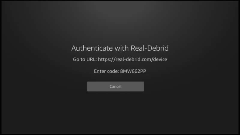 Authenticating Real-Debrid