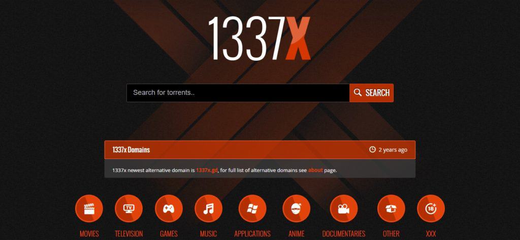 1337x.to is one of the best torrent sites for movies