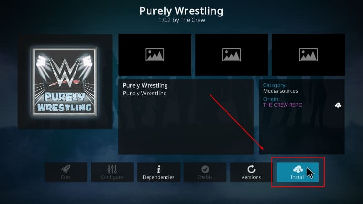 Install Purely Wrestling Kodi Addon