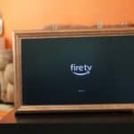 fire tv sitting on a wooden table