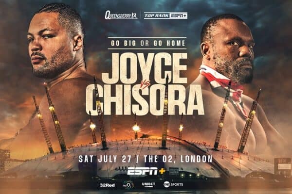 Joe Joyce vs Derek Chisora Official Poster